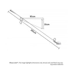 Lámpara de pared moderna con brazo giratorio