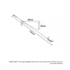 Lámpara de pared moderna con brazo giratorio