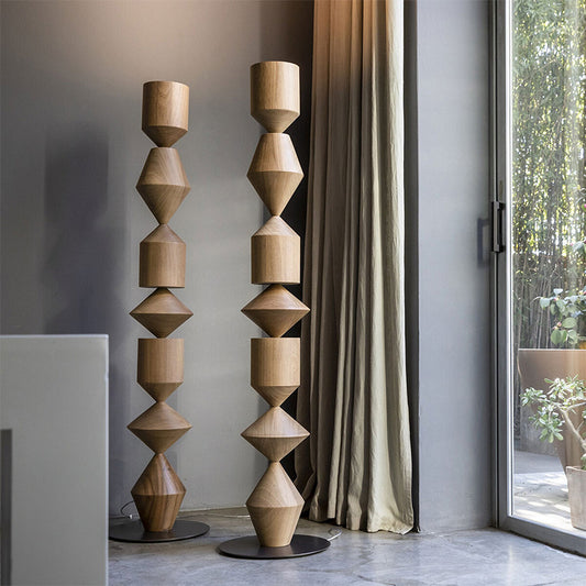 Modern Geometric Sculptural Floor Lamp