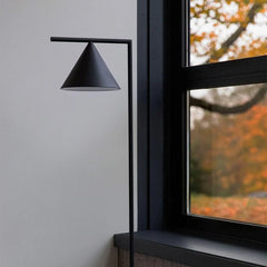 Geometric Shade Marble Base Floor Lamp