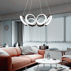 Elegante lámpara colgante LED de anillo