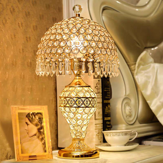 Luxury Golden Crystal Table Lamp