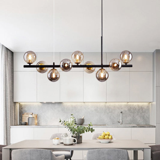 Modern Luxury Globe Linear Chandelier