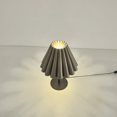 Modern Pleated Leather Table Lamp
