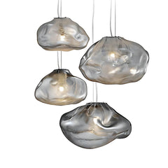 Crystal Petal Glass Pendant Light