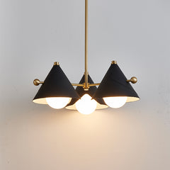 Modern Leather Cone Pendant  Light