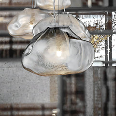 Crystal Petal Glass Pendant Light