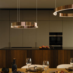 Sculptural Open Circle LED Ceiling Pendant