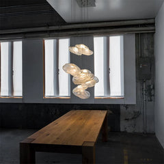 Crystal Petal Glass Pendant Light