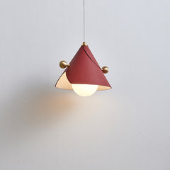 Modern Leather Cone Pendant  Light
