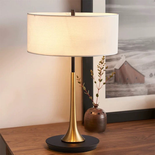 Modern Luxury Fabric Shade Table Lamp