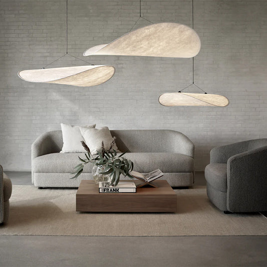 Tense White Pendant Light