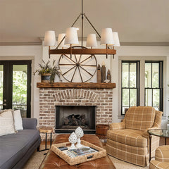 Modern Leather Chandelier Light