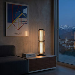 Modern Glass Column Floor Lamp