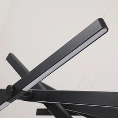 Luxury Linear LED Chandelier with Remote Control