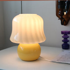Modern Glass Mushroom Table Lamp