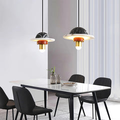 Luxury Marble Disc Pendant Light