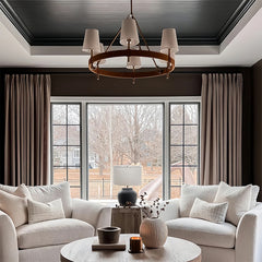 Modern Leather Chandelier Light