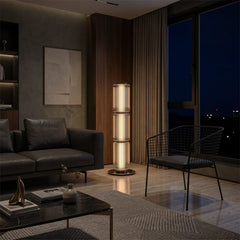 Modern Glass Column Floor Lamp