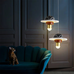 Luxury Marble Disc Pendant Light