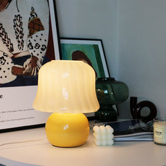 Modern Glass Mushroom Table Lamp