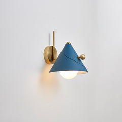 Modern Glass Metal Cone Wall Light