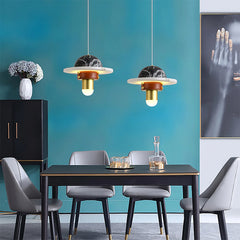 Luxury Marble Disc Pendant Light