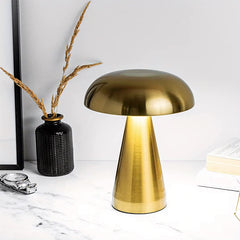 Luxury Aluminum Mushroom Table Lamp