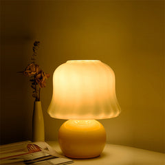 Modern Glass Mushroom Table Lamp