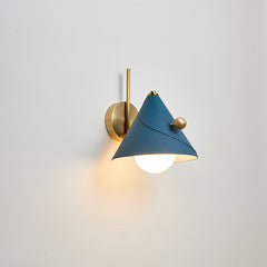 Modern Glass Metal Cone Wall Light