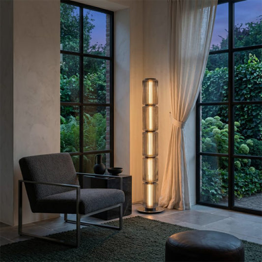 Modern Glass Column Floor Lamp