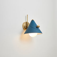 Modern Glass Metal Cone Wall Light