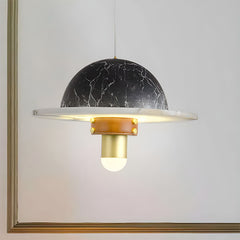 Luxury Marble Disc Pendant Light