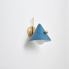 Modern Glass Metal Cone Wall Light
