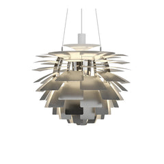 Sculptural Layered Feather Pendant Light