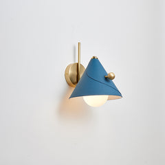 Modern Glass Metal Cone Wall Light