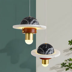 Luxury Marble Disc Pendant Light