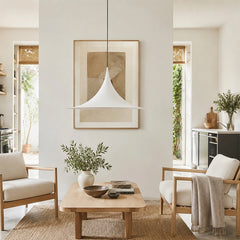 Modern Sculptural Cone Pendant Light