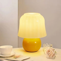 Modern Glass Mushroom Table Lamp