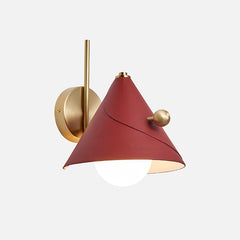 Modern Glass Metal Cone Wall Light