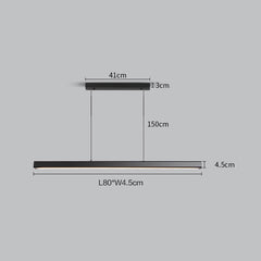 Modern Linear LED Pendant Lamp