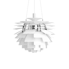 Sculptural Layered Feather Pendant Light