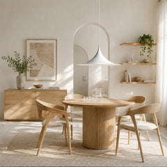 Modern Sculptural Cone Pendant Light