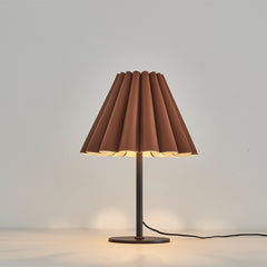 Modern Pleated Leather Table Lamp