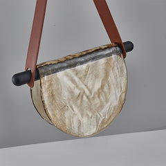 Modern Leather Glass Pendant Light