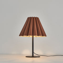 Modern Pleated Leather Table Lamp