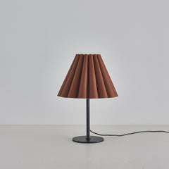 Modern Pleated Leather Table Lamp