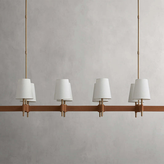 Modern Leather Chandelier Light