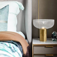 Modern Glass Stone Table Lamp