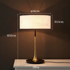 Modern Luxury Fabric Shade Table Lamp